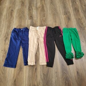 Toddler Girl Pants Bundle 4T Adidas Fisher Price Old Navy